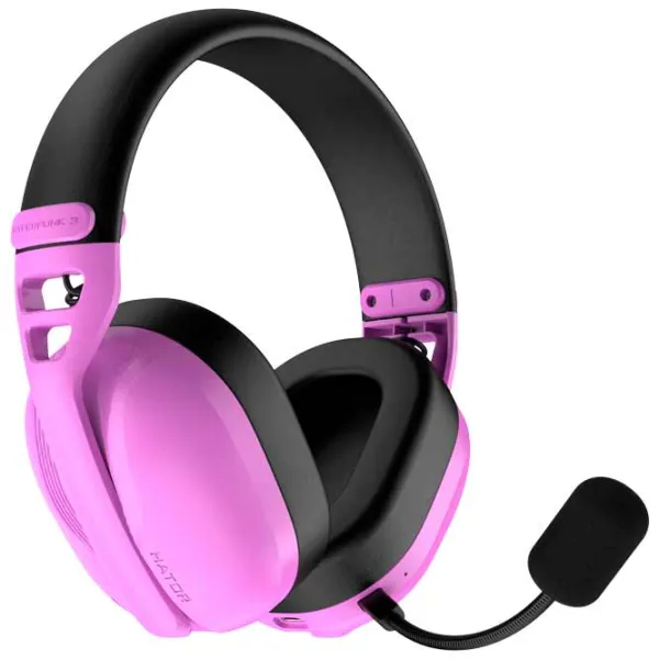 Căști Hator Hyperpunk 3 Black Purple Fără fir/ Gaming photo 3 Căști Hator Hyperpunk 3 Black Purple Fără fir/ Gaming photo 3