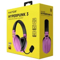 Наушники Hator Hyperpunk 3 Черный Пурпурный Беспроводные/ Игровой photo 5