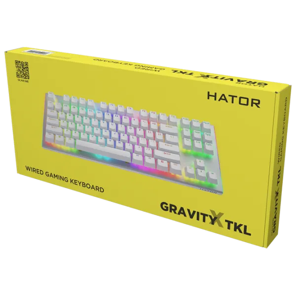 Клавиатура Hator Gravity X TKL Проводная / Белый photo 6