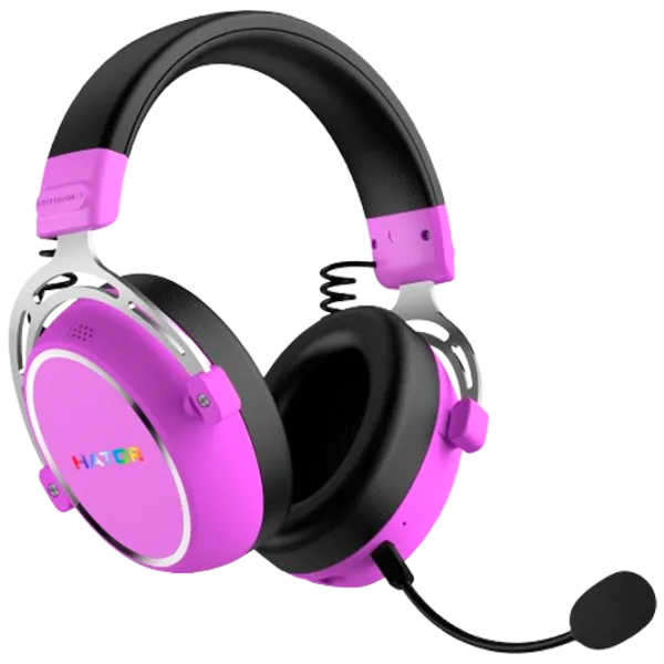 Căști Hator Hyperpunk 3 Black Purple Fără fir/ Gaming photo 1