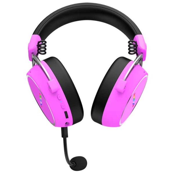 Căști Hator Hyperpunk 3 Black Purple Fără fir/ Gaming photo 4