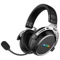 Наушники Hator Hyperpunk 3 Серый Черный Беспроводные/ Игровой photo 2