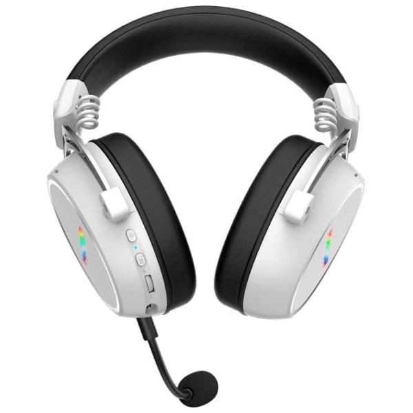 Căști Hator Hyperpunk 3 Black White Fără fir/ Gaming photo 4