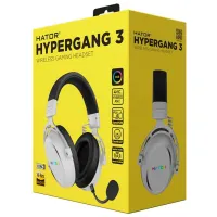 Căști Hator Hyperpunk 3 Black White Fără fir/ Gaming photo 5