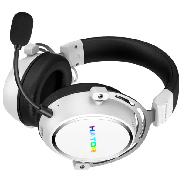 Căști Hator Hyperpunk 3 Black White Fără fir/ Gaming photo 6