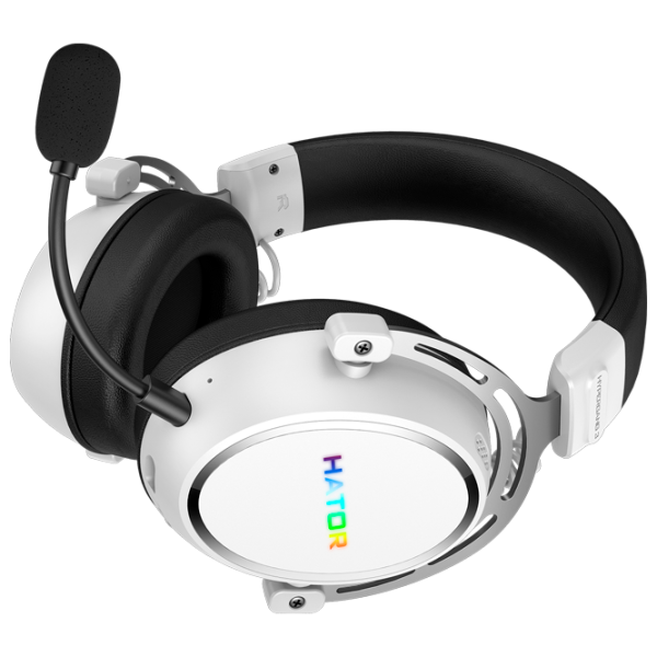 Căști Hator Hyperpunk 3 Black White Fără fir/ Gaming photo 6