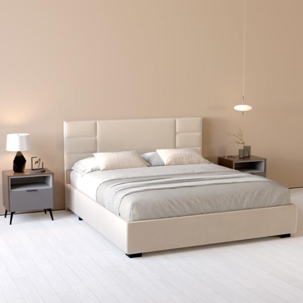 Кровать My-Style my-Feya 200 x 200 см / Фанера / Кремовый photo 5