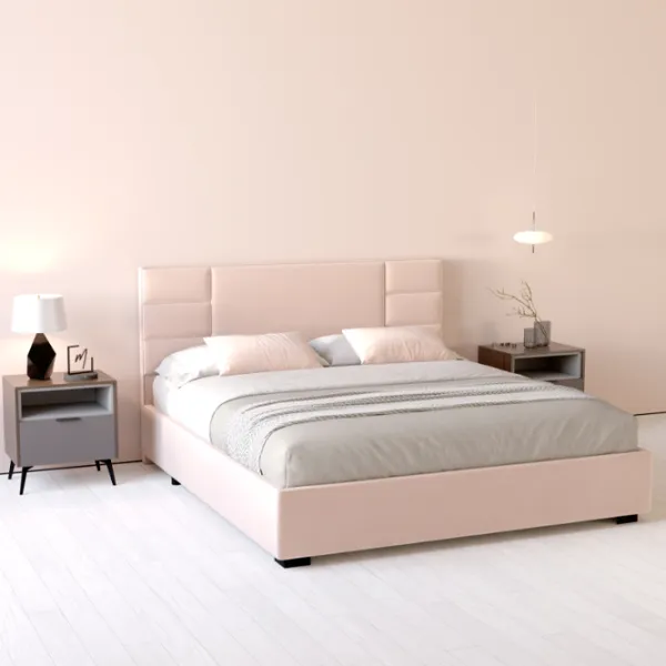 Кровать My-Style my-Feya 200 x 200 см / Фанера / Светло-розовый photo 4