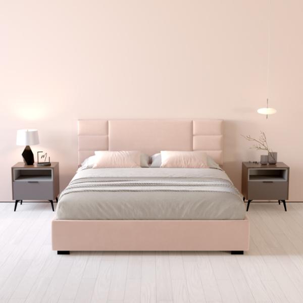 Кровать My-Style my-Feya 200 x 200 см / Фанера / Светло-розовый photo 6