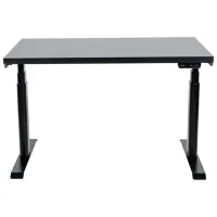 Masă de birou CUSTO FlexiDesk Plus PAL/ Black