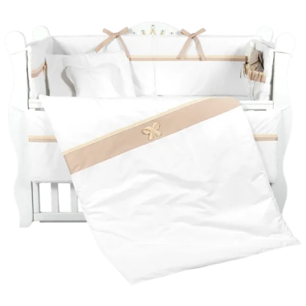 Детское постельное бельё PernaMea Elegance (PM.100102/4) Хлопок/ Коричневый White photo 1 Детское постельное бельё PernaMea Elegance (PM.100102/4) Хлопок/ Коричневый White photo 1
