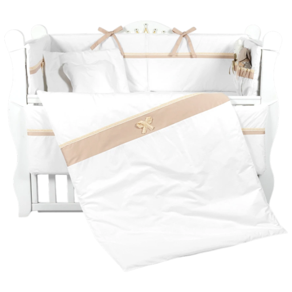 Детское постельное бельё PernaMea Elegance (PM.100102/4) Хлопок/ Коричневый White photo 1 Детское постельное бельё PernaMea Elegance (PM.100102/4) Хлопок/ Коричневый White photo 1