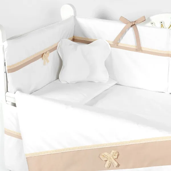 Детское постельное бельё PernaMea Elegance (PM.100102/4) Хлопок/ Коричневый White photo 2 Детское постельное бельё PernaMea Elegance (PM.100102/4) Хлопок/ Коричневый White photo 2
