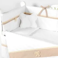 Lenjerie de pat pentru copii PernaMea Elegance (PM.100102/4) Bumbac/ Brown White photo 2