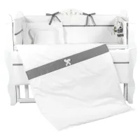 Детское постельное бельё PernaMea Elegance (PM.100102/3) Хлопок/ Серый White