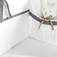 Детское постельное бельё PernaMea Elegance (PM.100102/3) Хлопок/ Серый White photo 5