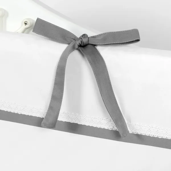 Детское постельное бельё PernaMea Elegance (PM.100102/3) Хлопок/ Серый White photo 6 Детское постельное бельё PernaMea Elegance (PM.100102/3) Хлопок/ Серый White photo 6
