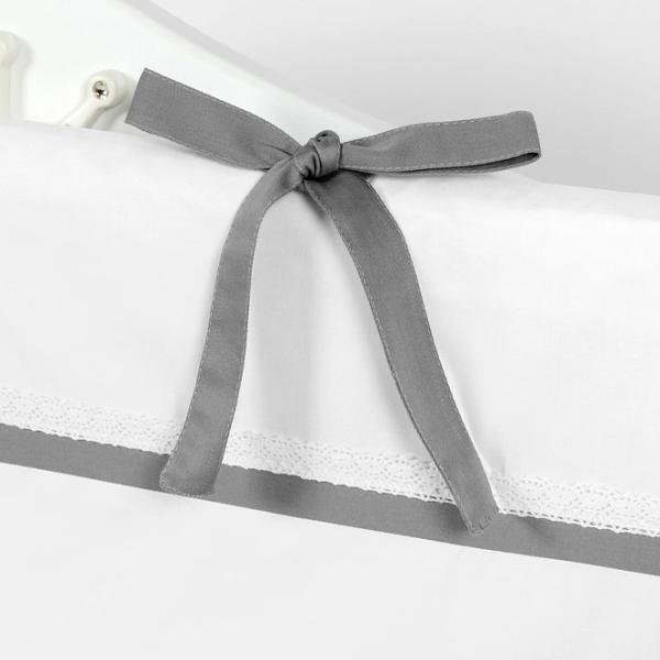 Детское постельное бельё PernaMea Elegance (PM.100102/3) Хлопок/ Серый White photo 6 Детское постельное бельё PernaMea Elegance (PM.100102/3) Хлопок/ Серый White photo 6