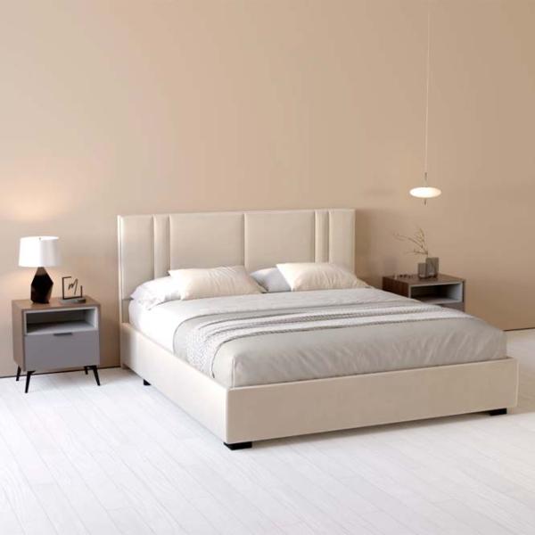 Кровать My-Style my-Nora 200 x 200 см / Фанера / Кремовый photo 5