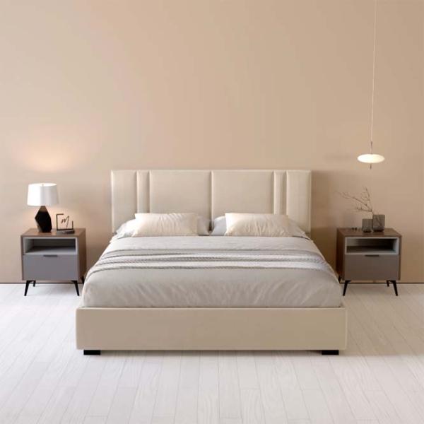 Кровать My-Style my-Nora 200 x 200 см / Фанера / Кремовый photo 6