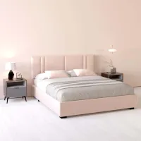 Кровать My-Style my-Nora 180 x 200 см / Фанера / Светло-розовый photo 4
