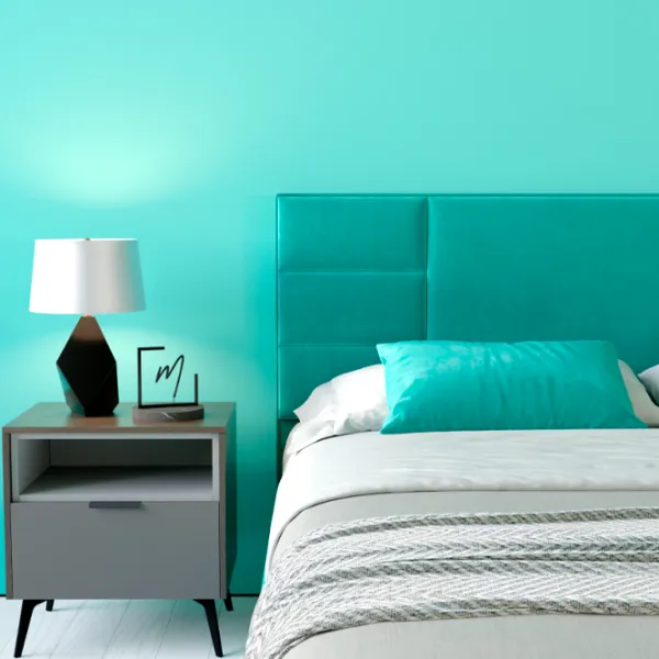 Кровать My-Style my-Feya 200 x 200 см / Фанера / Бирюзовый photo 7