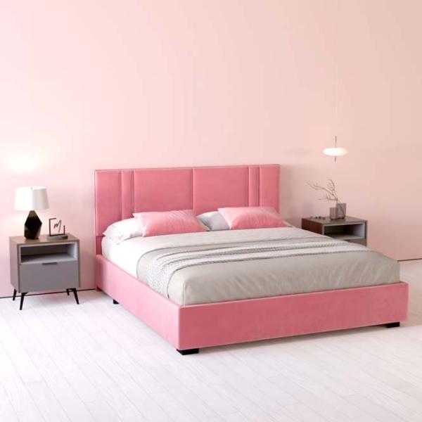 Кровать My-Style my-Nora 200 x 200 см / Фанера / Розовый photo 4