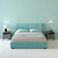 Кровать My-Style my-Nora 200 x 200 см / Фанера / Голубой photo 7