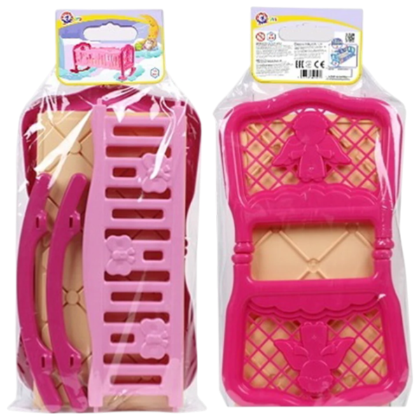 Мебель для кукол Richi Tichi 4531 R37/40 кроватка / 3+ photo 2