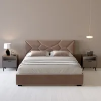 Кровать My-Style my-Nina 200 x 200 см / Фанера / Коричневый photo 6
