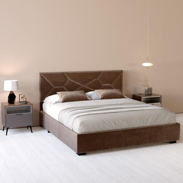 Кровать My-Style my-Nina 200 x 200 см / Фанера / Тёмно-коричневый photo 5