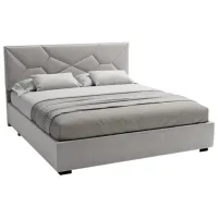 Кровать My-Style my-Nina 200 x 200 см / Фанера / Серый