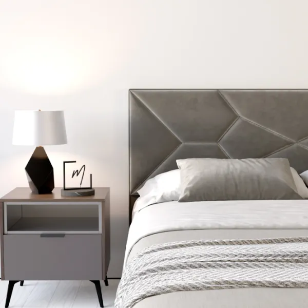 Кровать My-Style my-Nina 200 x 200 см / Фанера / Тёмно-серый photo 7