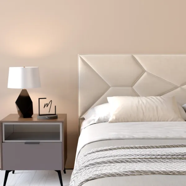 Кровать My-Style my-Nina 200 x 200 см / Фанера / Кремовый photo 7