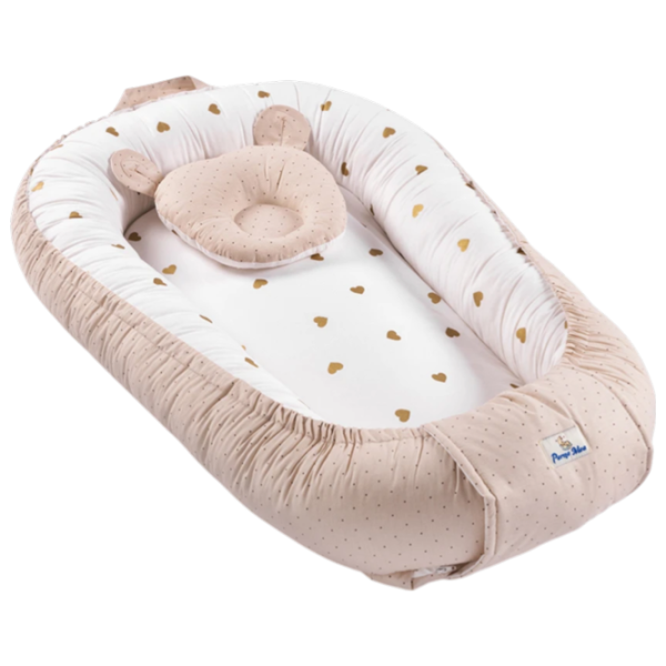 Кокон для новорожденных PernaMea Dots (PM.100927/29) Хлопок/ Beige Коричневый photo 1