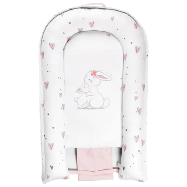 Кокон для новорожденных PernaMea Premium (PM.101552/4) Хлопок/ White Розовый photo 2