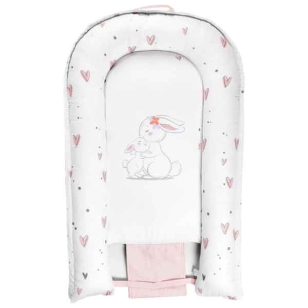 Кокон для новорожденных PernaMea Premium (PM.101552/4) Хлопок/ White Розовый photo 2