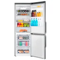 Frigider Samsung RB33J3515S9/EF cu congelator jos 339 l / 185 cm / Silver photo 5
