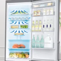Frigider Samsung RB33J3515S9/EF cu congelator jos 339 l / 185 cm / Silver photo 6