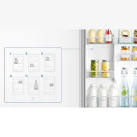 Frigider Samsung RB33J3515S9/EF cu congelator jos 339 l / 185 cm / Silver photo 8