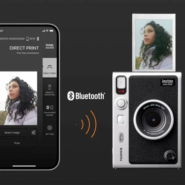 Фотоаппарат FujiFilm Instax Mini Evo 90th  CMOS/ Титановое золото photo 6