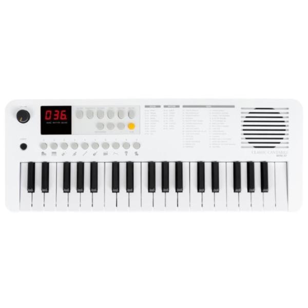 Sintetizator digital Classic Cantabile Mini 37 clape / 32 voci / Plastic / White photo 1