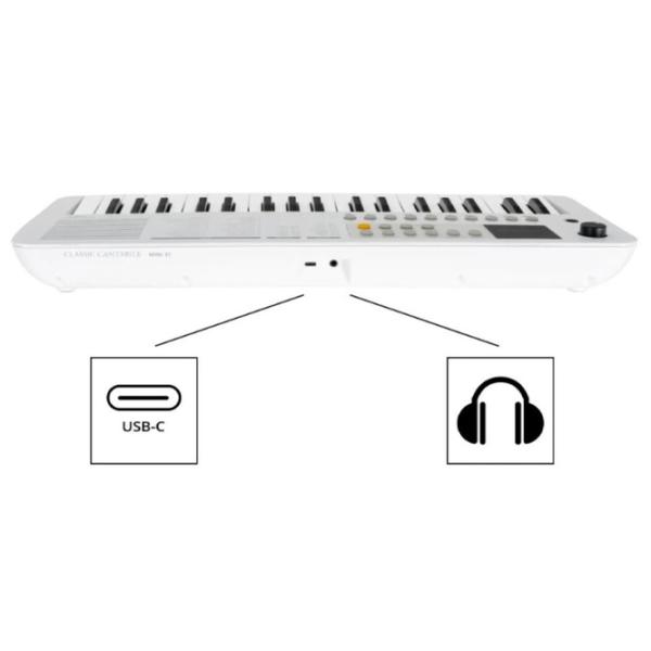 Sintetizator digital Classic Cantabile Mini 37 clape / 32 voci / Plastic / White photo 4