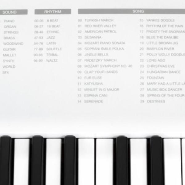 Sintetizator digital Classic Cantabile Mini 37 clape / 32 voci / Plastic / White photo 7