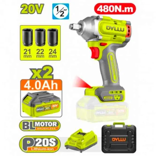 Дрель-шуруповерт DYLLU DTCD1B483 1200 об/мин photo 2