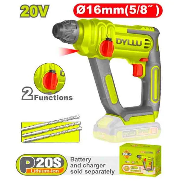 Ciocan rotopercutor DYLLU DTLM1516  / Green photo 2
