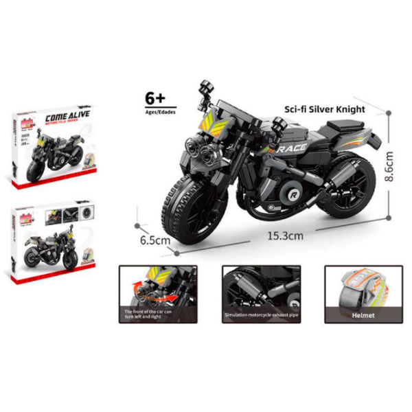 Конструктор Pingao Motorcycle Мотоцикл/ Черный photo 2