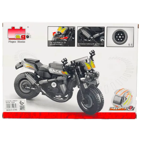 Конструктор Pingao Motorcycle Мотоцикл/ Черный photo 3