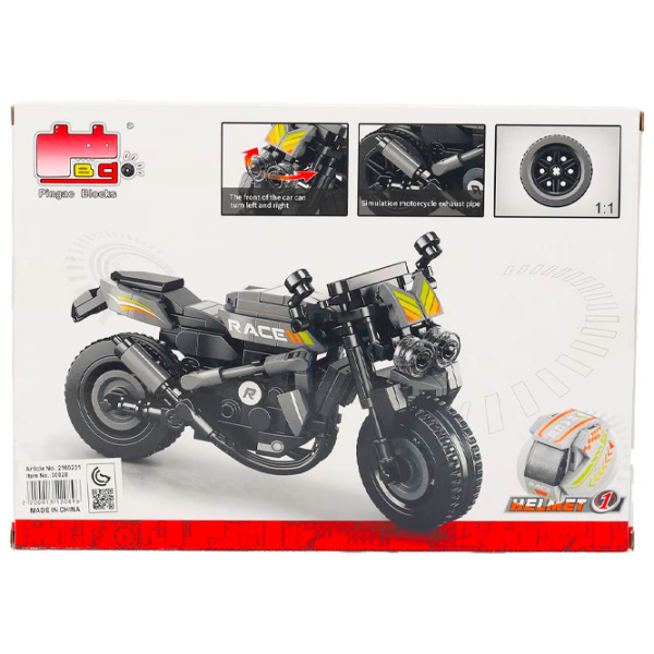 Конструктор Pingao Motorcycle Мотоцикл/ Черный photo 3