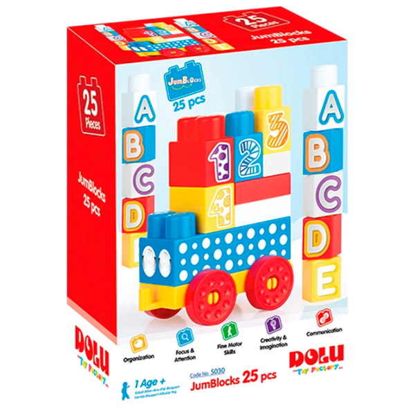 Конструктор Dolu JumBlocks Классический/ Разноцветный photo 1